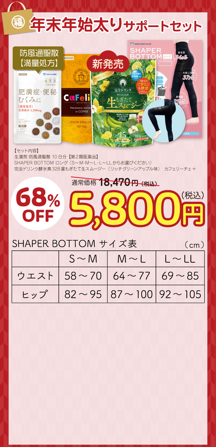 年末年始太りサポートセット