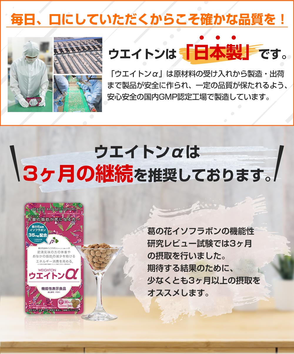 ウエイトンは「日本製」です。