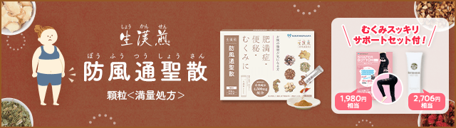 【生漢煎 防風通聖散】満量処方でお腹の脂肪をしっかり落としたい方へ！