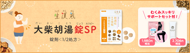 【生漢煎 大柴胡湯錠SP】二の腕・脇腹のお悩みタイプの方へ！