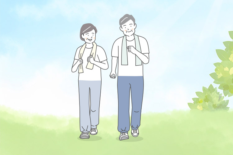 運動習慣をつけて筋力アップ