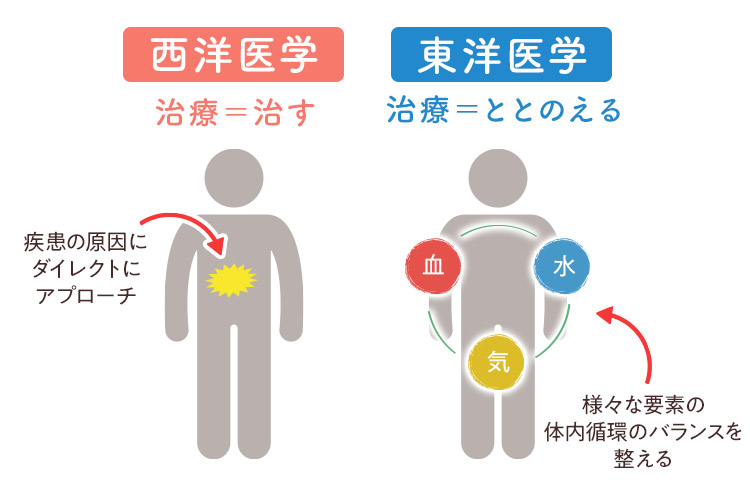 西洋医学と東洋医学の違い